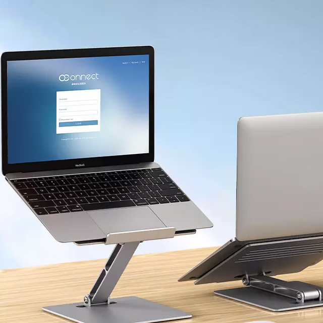 Mobile phone accessories Portable holder laptop stand aluminum foldable magnetic laptop phone holder