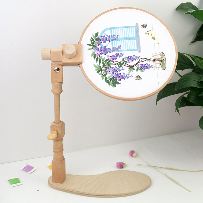 Xiurun  2021 New Seat Embroidery Kit Frame Diy Needlework Cross Stich with Instructions  Folk Art