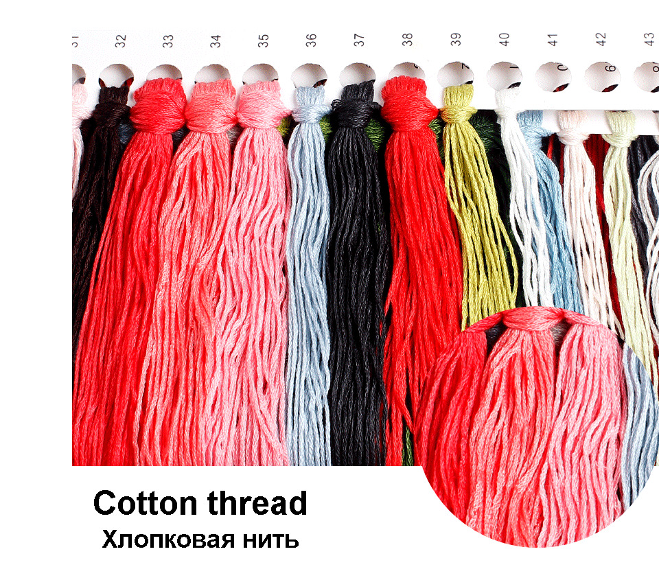 HUACAN Flowers Cross Stitch Kit Embroidery Cotton Thread Mosaic Peony Painting Dropshipping DIY Needlework 14CT Decorati