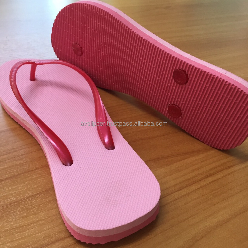 Two tone slipper slides slippers woman man shoes new product from Thailand