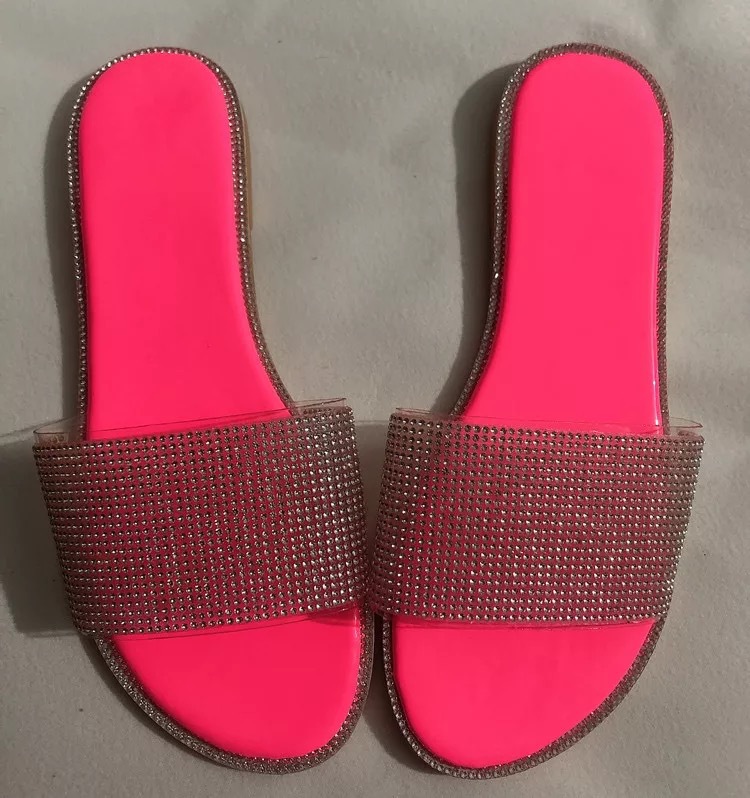 Jelly Clear Sandals Heel Sandal And 1 Pair Summer Size New Leather Ladies Women Shoes Flat Shoes