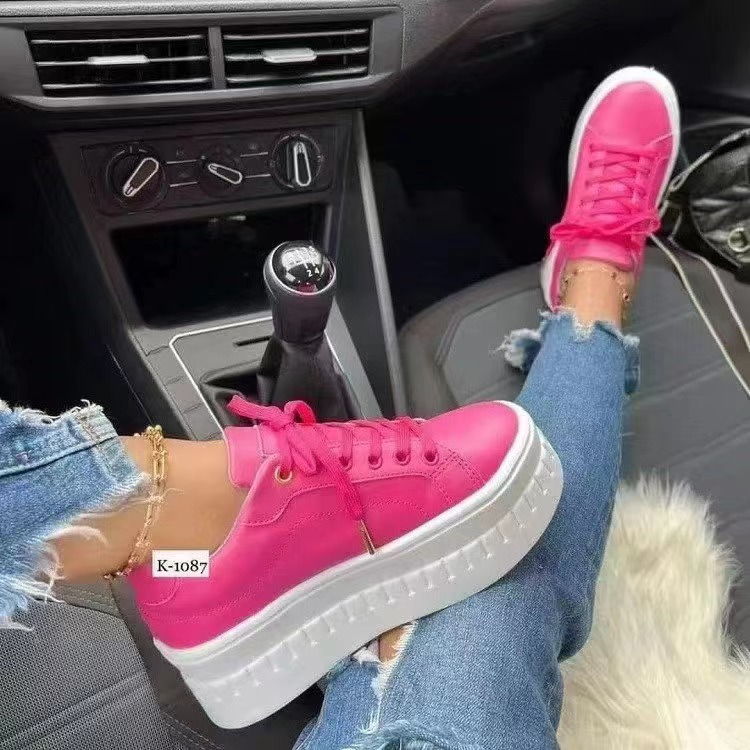 Fashion Ladies Lace-up Women's Casual Sneakers Autumn Winter Trainers Leisure Female Shoes Platform Women Running Shoes
