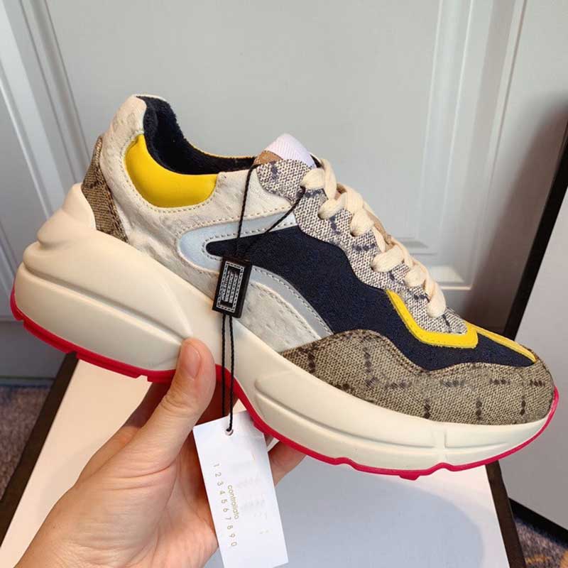  Rhyton Men's Designer Sneaker Print Luxury Designer Shoes For Woman