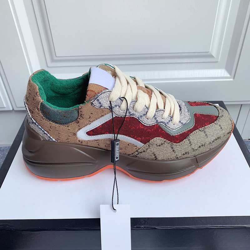  Rhyton Men's Designer Sneaker Print Luxury Designer Shoes For Woman