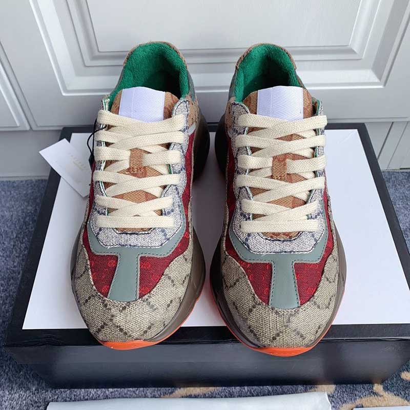  Rhyton Men's Designer Sneaker Print Luxury Designer Shoes For Woman