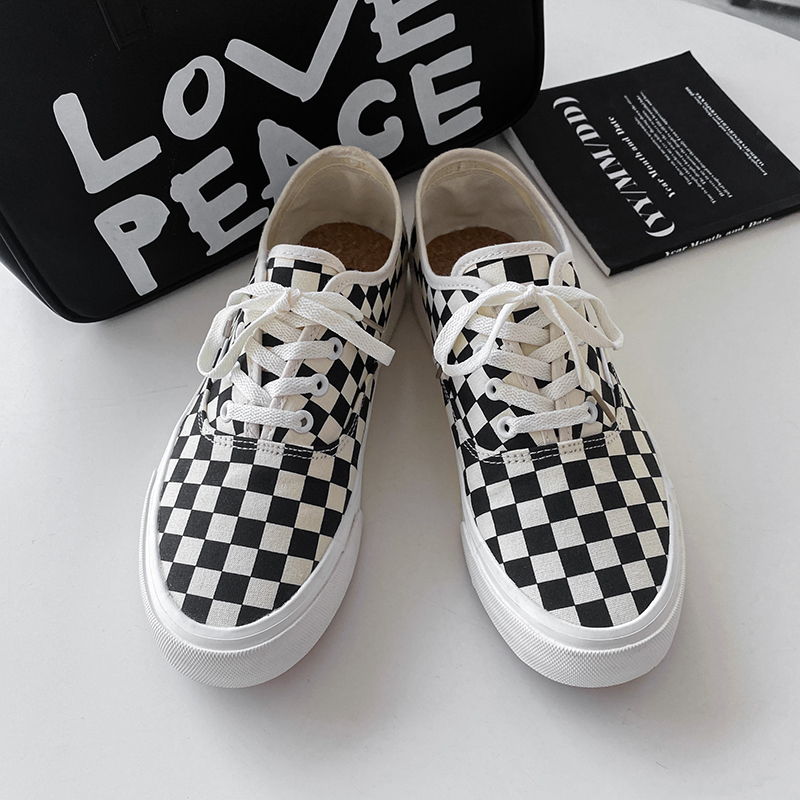 World-Win Sepatu Zapatillas Original  Shoes Lace up Vulcanized Flat Casual Sneakers Canvas Shoes Men and women sne