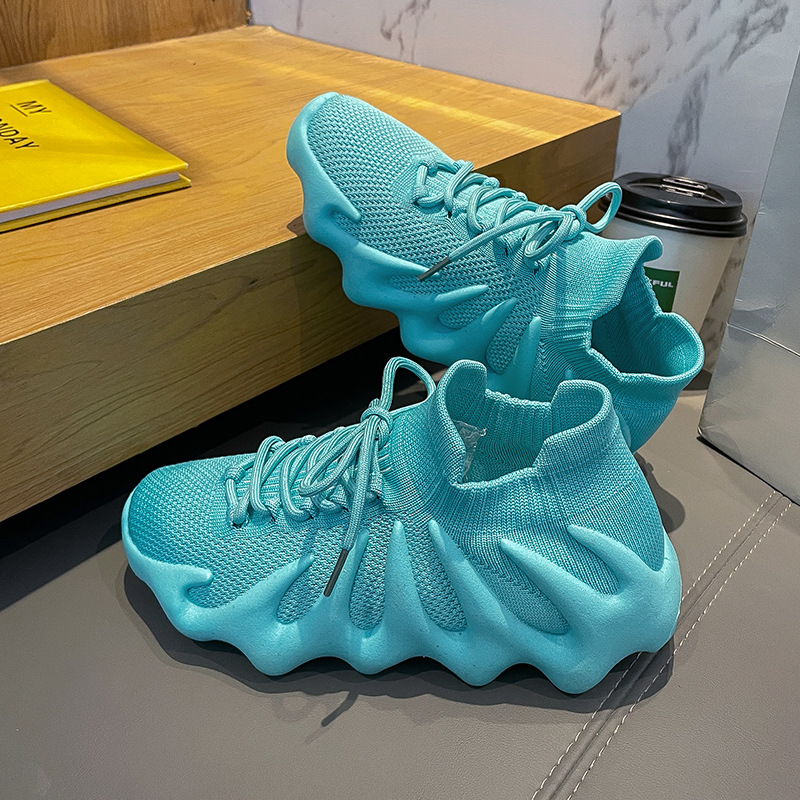 Coconut Sneakers Women's Socks Knitted Jogging Shoes 2023 New Breathable Casual Sports Running Shoes