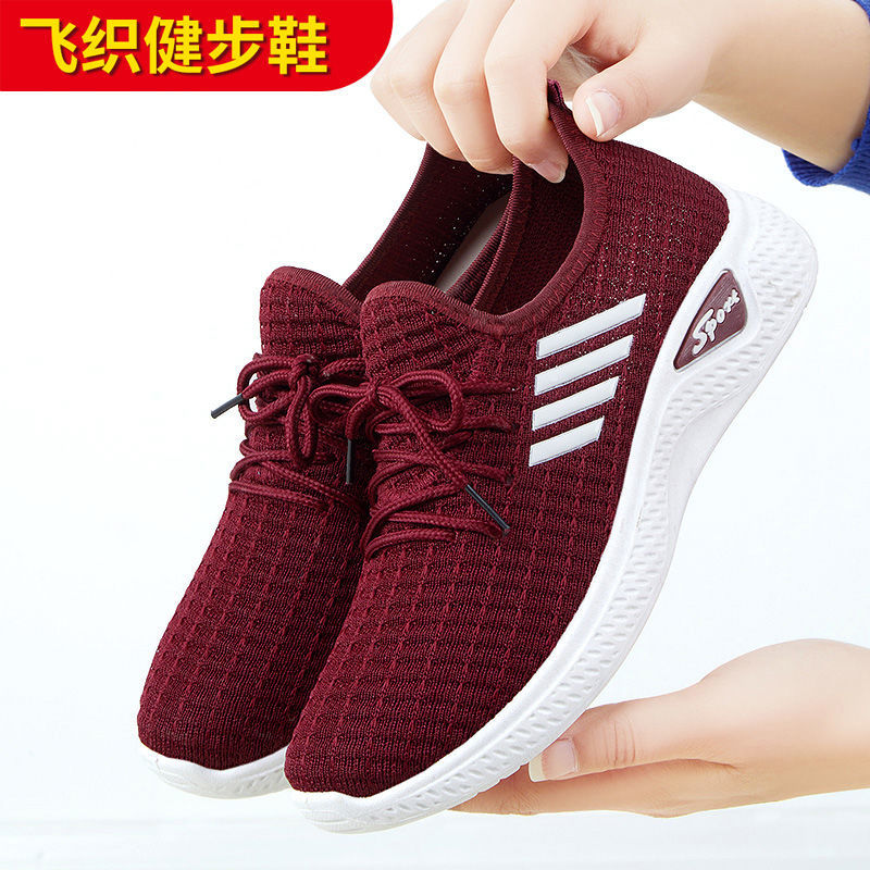YATAI 2021Popular sneakers women's thick soft soled breathable Korean style mom shoes student running pumps