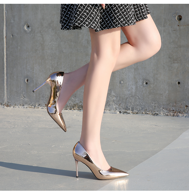 Fashion new women's pump shoes designer 9 cm pointed toe woman shoes ladies big size sexy thin high heel pump shoes for 