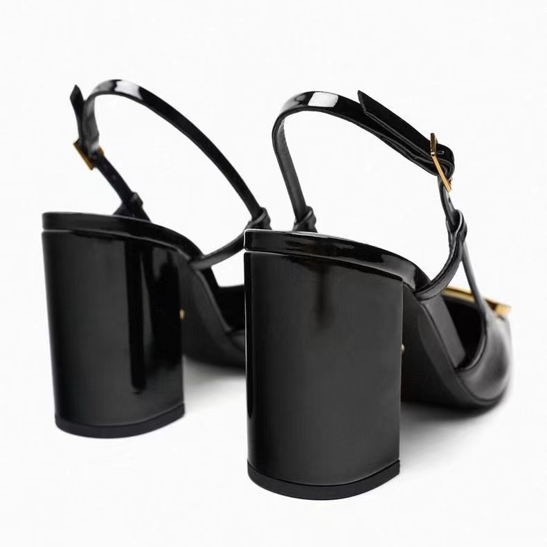  round toe designer shoes Women's sandals High heels Luxury women's fashion high heels sandals