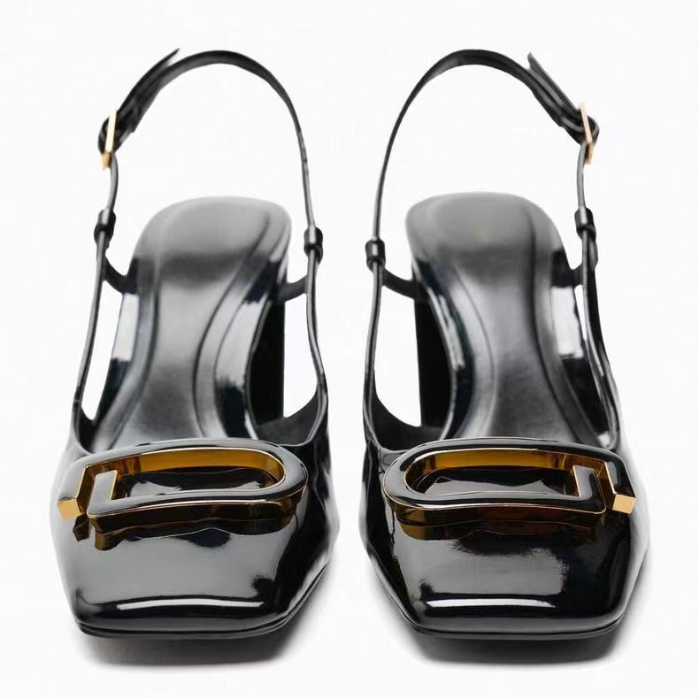  round toe designer shoes Women's sandals High heels Luxury women's fashion high heels sandals