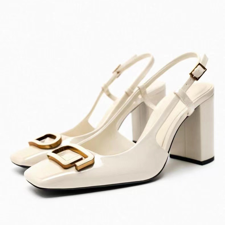  round toe designer shoes Women's sandals High heels Luxury women's fashion high heels sandals