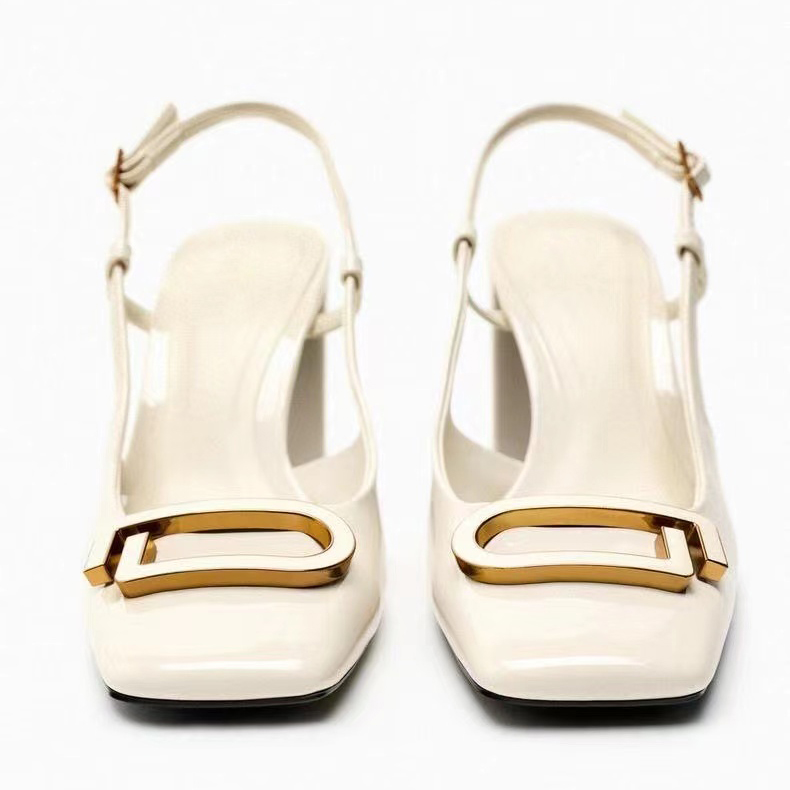  round toe designer shoes Women's sandals High heels Luxury women's fashion high heels sandals