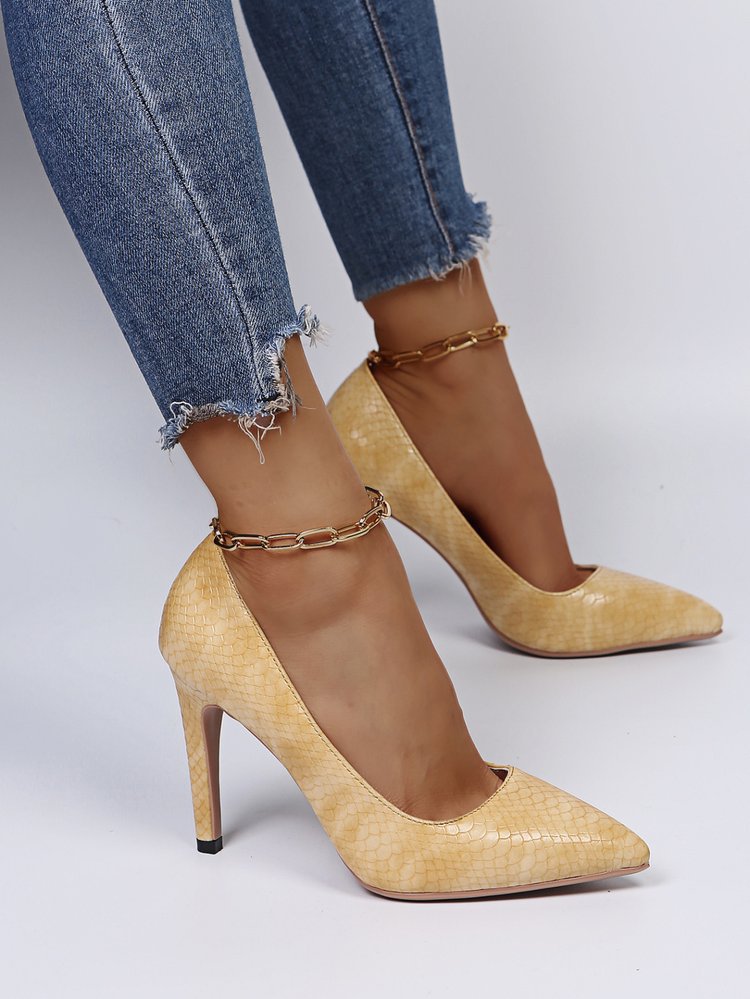 35-43 Summer New Style Pointed Toe Stiletto High Heels Women's Soft Leather High Heel Single Shoes Women's Shoes