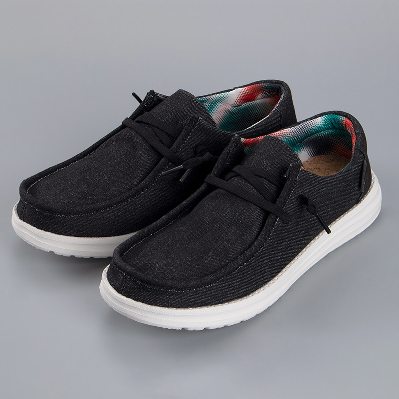 Men's Fashion Casual Canvas Large Lefu shoes men's shoes board sailing shoes foot covers lazy people pedal For Men