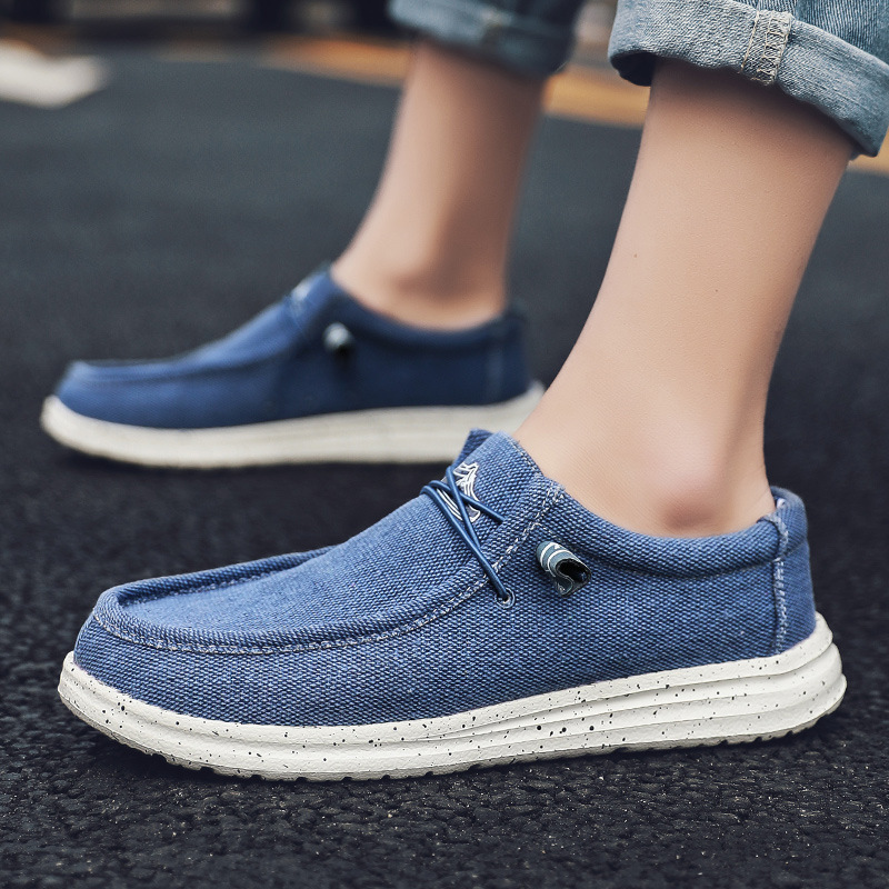 Men's Fashion Casual Canvas Large Lefu shoes men's shoes board sailing shoes foot covers lazy people pedal For Men