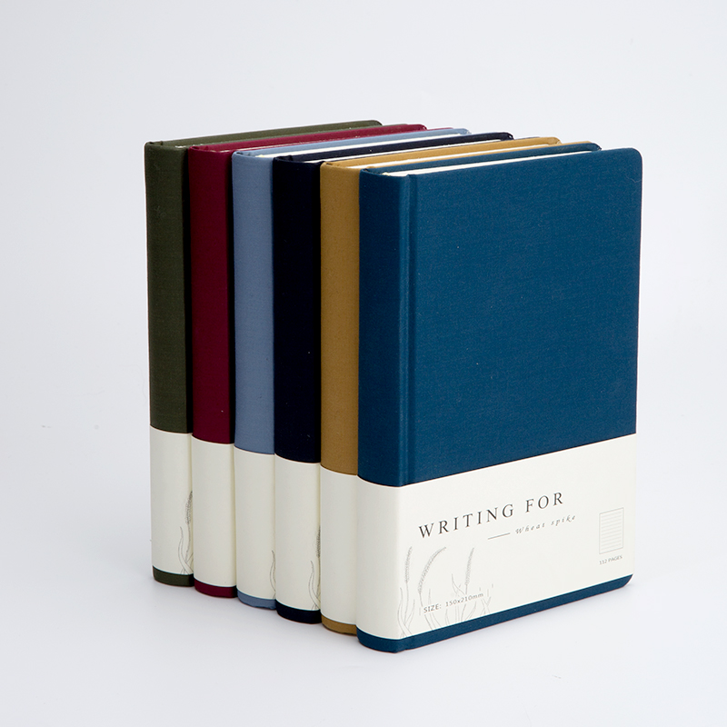 Personalized  study supplies A5 blank notebook planner diary cloth cover with delicate locking line binding notebook