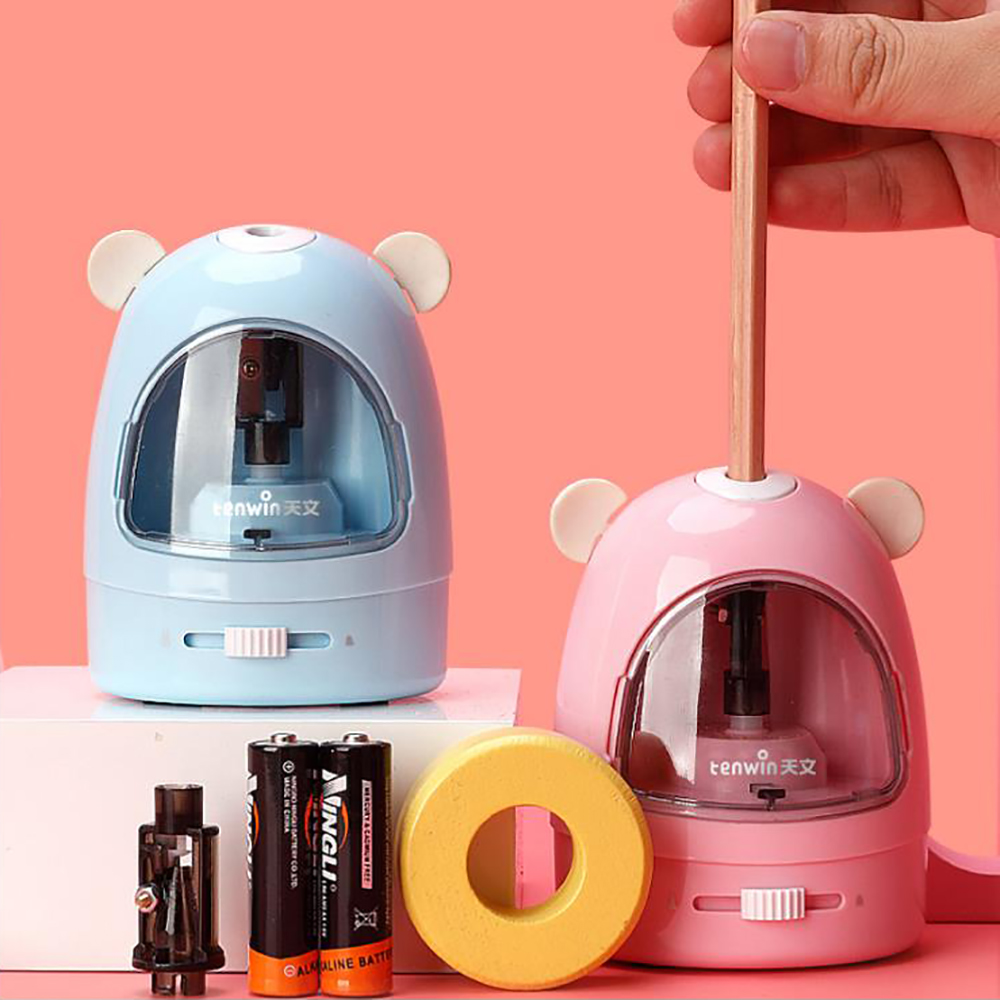  Primary Student Study Electronic Pencil Sets Electric Eraser Sharpener Vacuum Cleaner