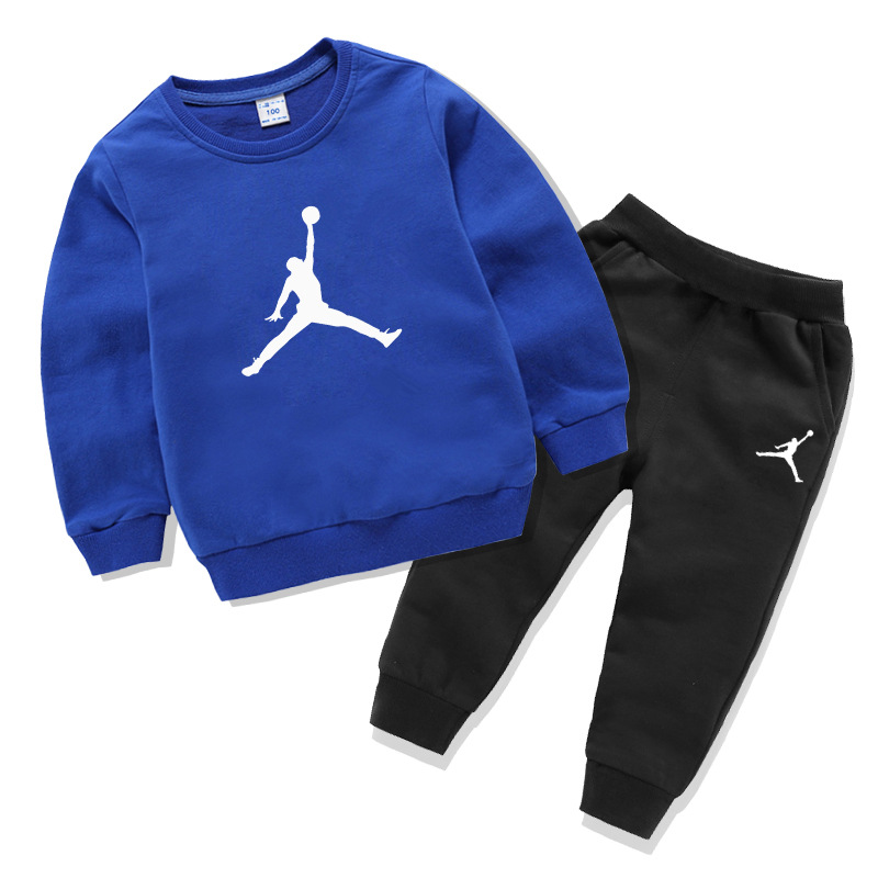 Autumn Kids's Long Sleeve Round Neck Sweater Suit For Boys Girls New Sports 2pcs Kids Clothing's Clothing