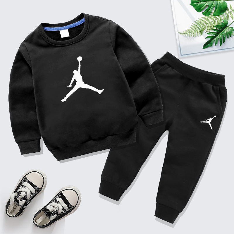 Autumn Kids's Long Sleeve Round Neck Sweater Suit For Boys Girls New Sports 2pcs Kids Clothing's Clothing