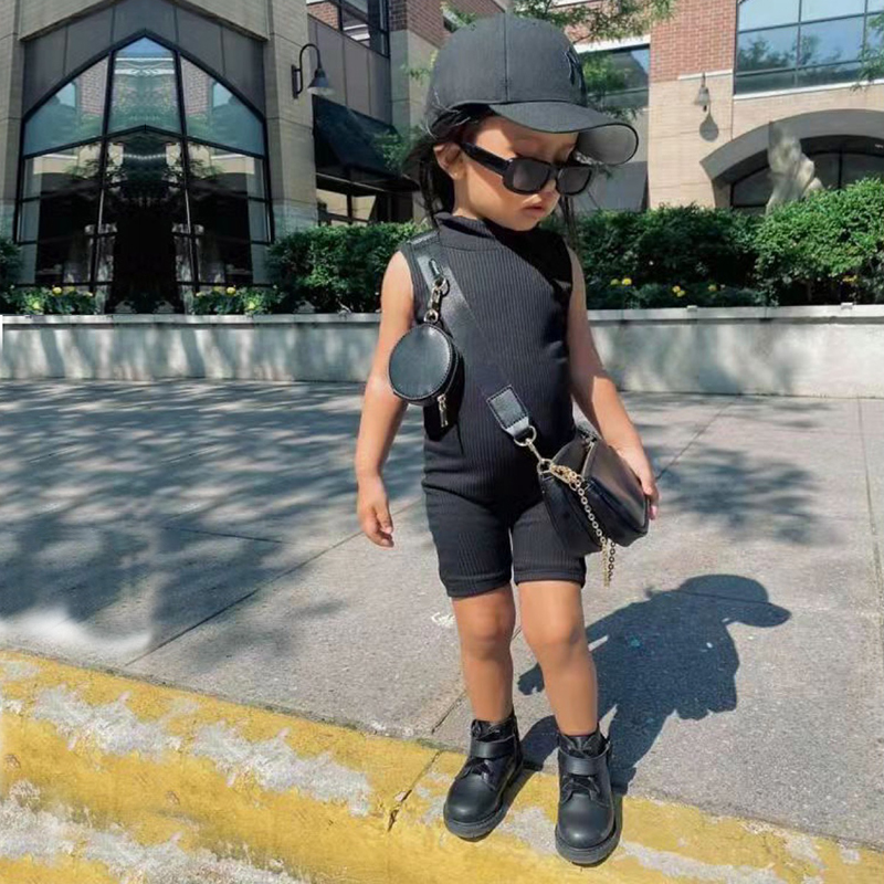 2023 kids clothing  children clothing sets girls shorts sleeveless kids summer clothes