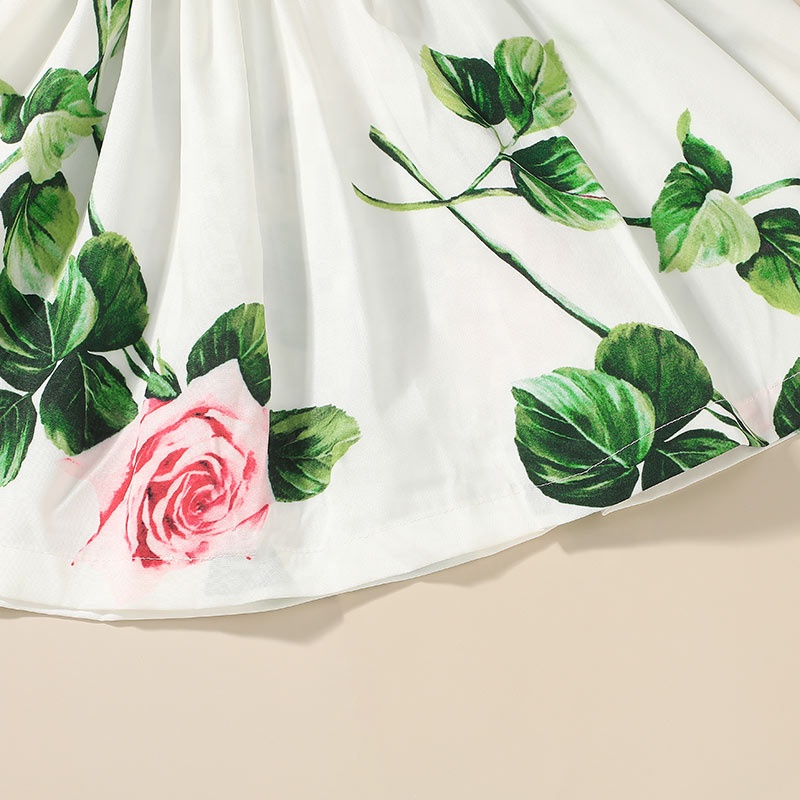 Dress For Kids Children 1-6 Years old Baby Clothing Short Sleeve Formal Party Princess Flower Girls' Dresses