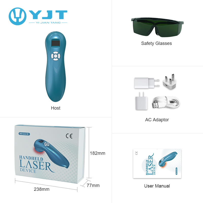 handheld laser health care portable low level laser 650nm and 808nm Therapy Device for Pain Relief