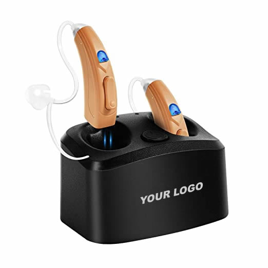 Health Care Supplies Hearing Aids with Charging Base Behind-the-Ear Invisible Hearing Aids Medical Ear Hearing Aids for 