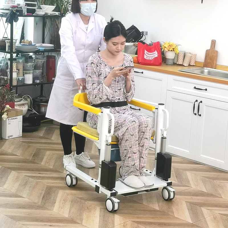 Health Care Product Commode Lifting Transfer Chair Wheelchair Rehabilitation Therapy Supplies Transfer Patient From Bed 