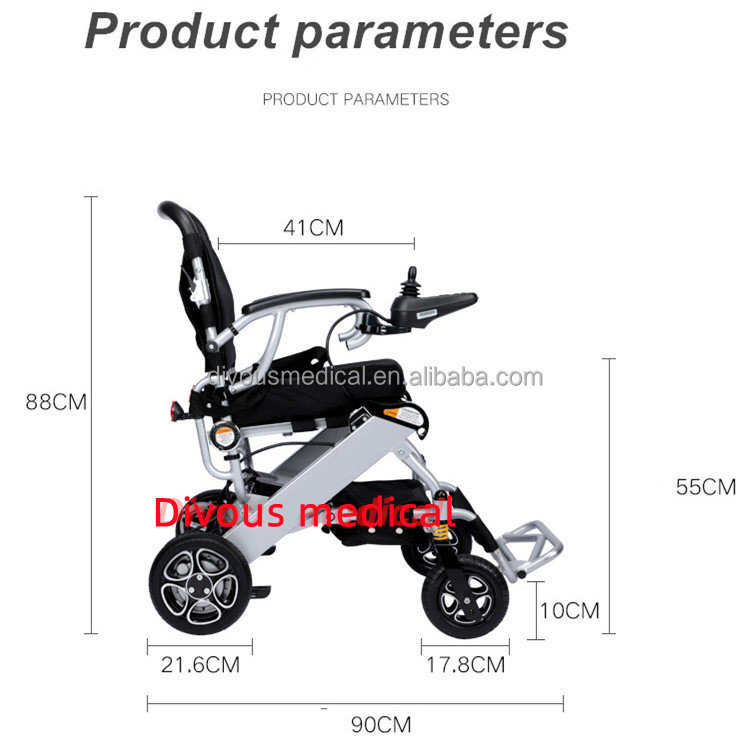 New protuct  Ultralight portable folding travel  electric power  wheelchair for  Handicapped person health care supplies
