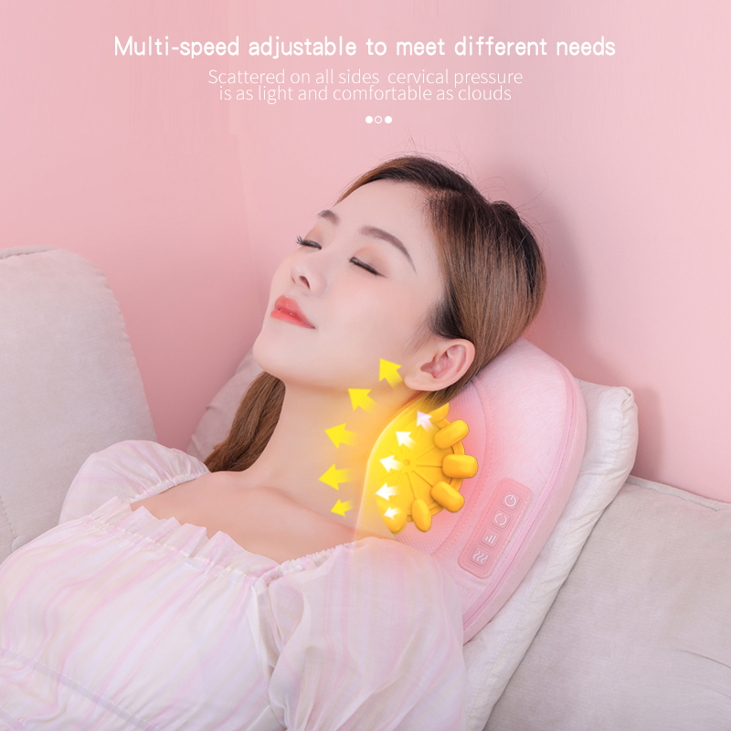 Portable Electric Heated Shiatsu Back And Neck Cushion Electric Massager Machine For Back Pain