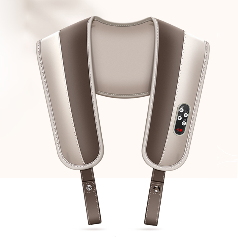 AUX  BRP9 Simulation Pounding Neck and Shoulder Massage Shawl Massager with Heating Back Massage Products