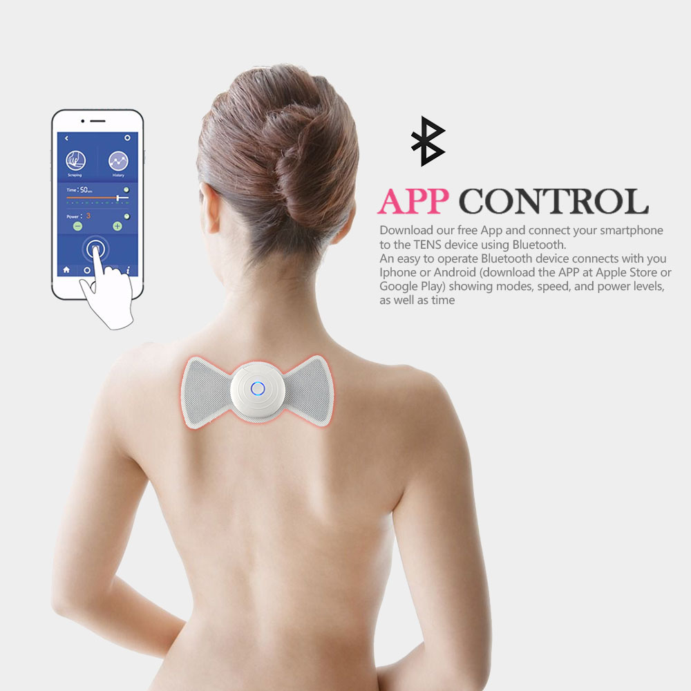 Portable handheld wireless shoulder and neck muscle pulse stickers magic touch other massage products tens unit