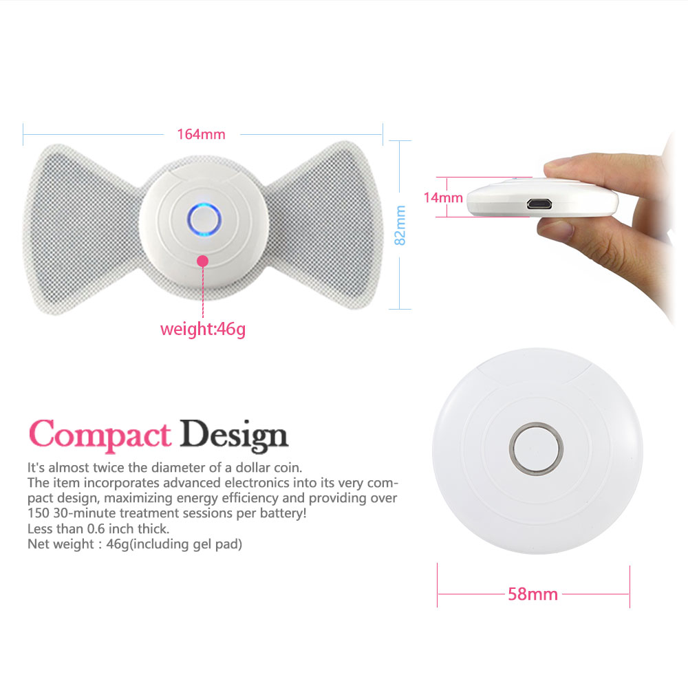 Portable handheld wireless shoulder and neck muscle pulse stickers magic touch other massage products tens unit