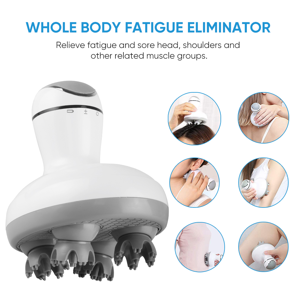 Wh-86 Dropshipping Products 2023 Scalp Massager for Stress Relax Electric Portable Head Massager Scrubber