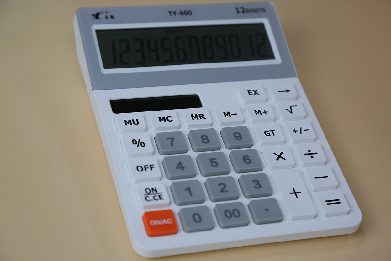 High Performance Desktop Calculator 12 Digits Solar and AAA Desktop Calculators for School and Office