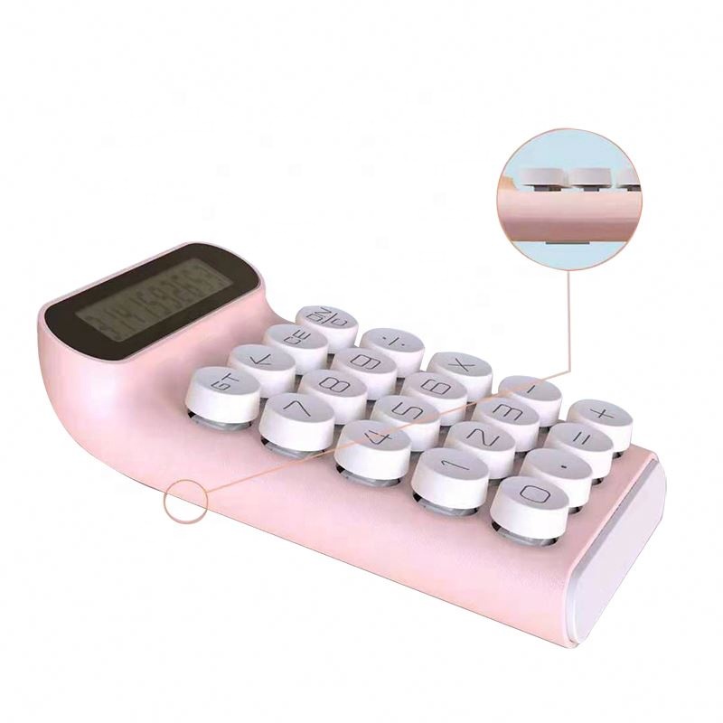 Mechanical Calculator Jelly Bean Keyboard Calculator for Office Student Exam nice gift for girl