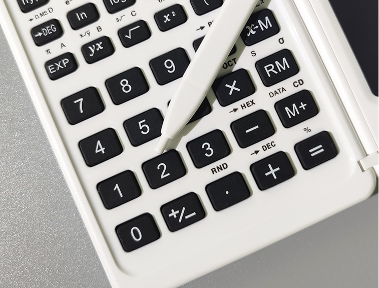 6.5 Inch Portable Calculator LCD Screen Writing Tablet Folding Scientific Calculator Graphic Calculator Digital Drawing 