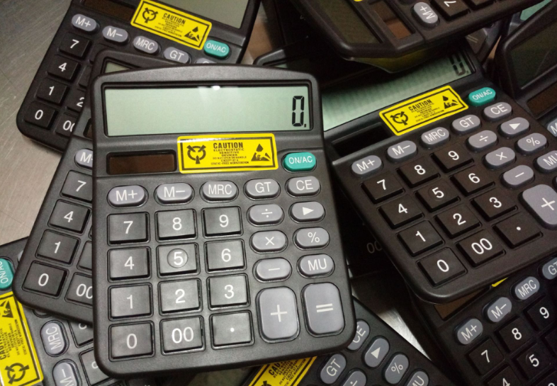 Dual power system 12 digits Plastic PP ESD Calculator