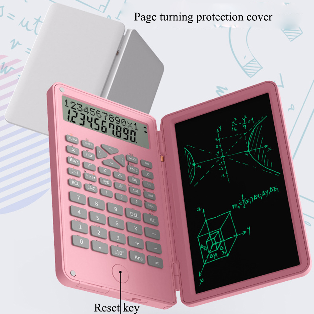 12 Digits Calculator 6 Inch Digital Graphic Tablet LCD Writing Pad with Stylus Portable Calculators with Notepad Display
