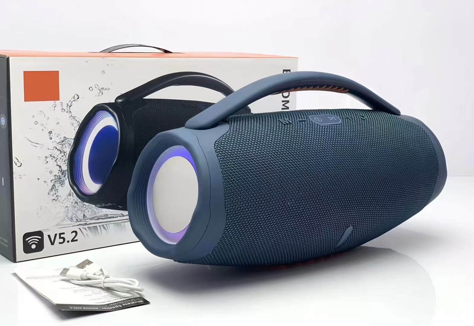 2022 Big Boombox 3 Loud Powered Speaker Outdoor Portable Blue tooth Speaker Party Speakers
