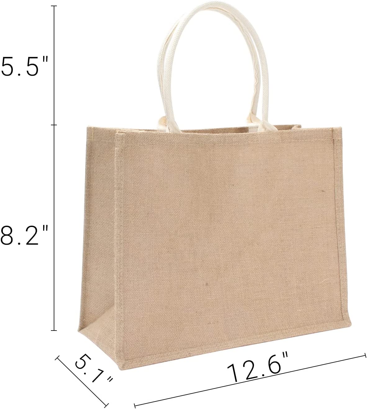  Burlap Beach Tote Bag with Handles Jute Travel Tote Bags small burlap tote bag for women