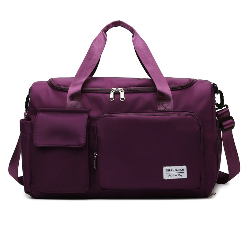 New Waterproof Foldable Sports Shoulder Bag Weekender Duffle Tote Travel Bag With Shoe Compartment