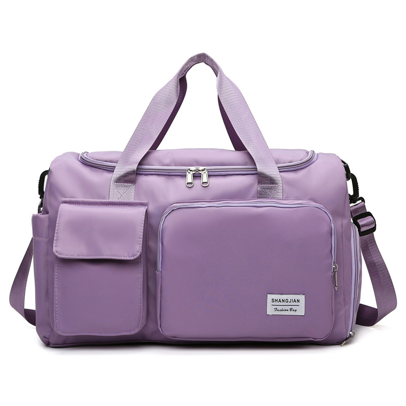 New Waterproof Foldable Sports Shoulder Bag Weekender Duffle Tote Travel Bag With Shoe Compartment