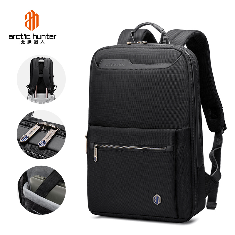 Mochilas Business Men Daily Work Leather Backpack Laptop Bags Anti Theft Pocket Antitheft Expandable Backpack Laptop For