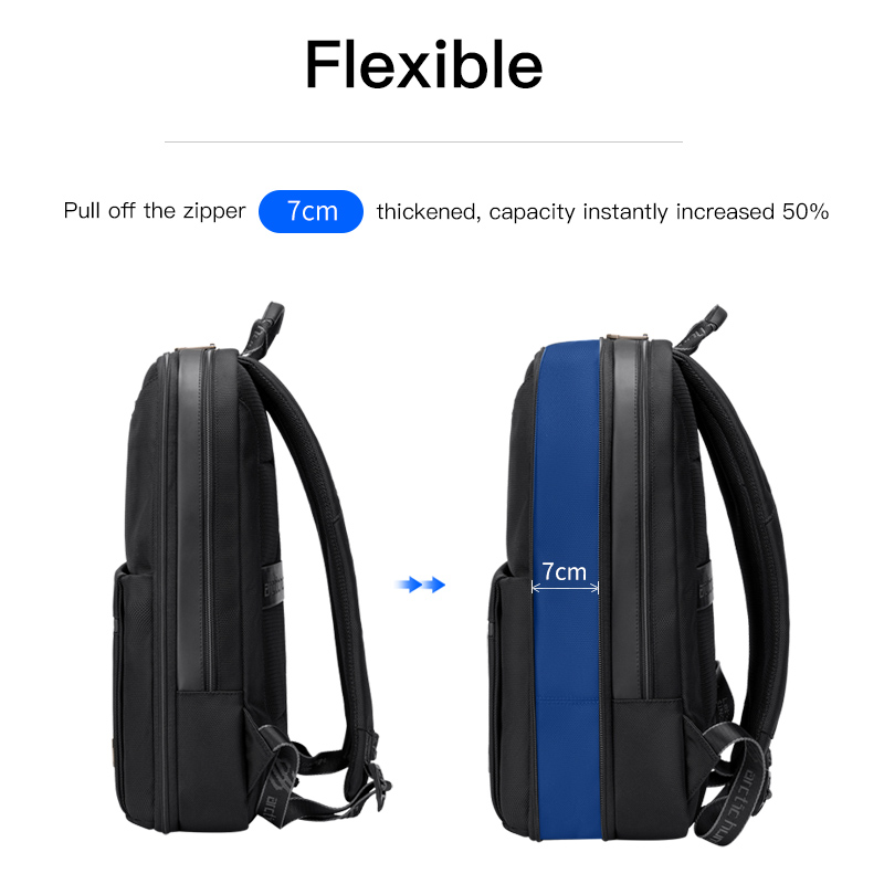 Mochilas Business Men Daily Work Leather Backpack Laptop Bags Anti Theft Pocket Antitheft Expandable Backpack Laptop For