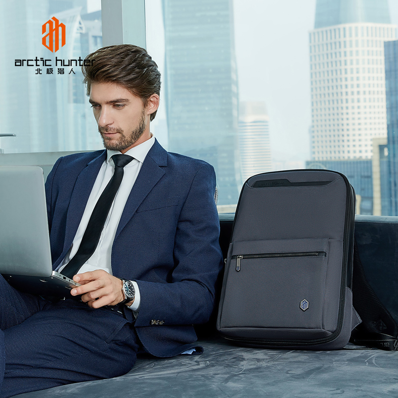 Mochilas Business Men Daily Work Leather Backpack Laptop Bags Anti Theft Pocket Antitheft Expandable Backpack Laptop For