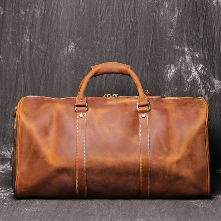  Leather Travel Overnight Weekend Sports Gym Duffel Carry On bag Handmade  Leather Duffle bags for Men