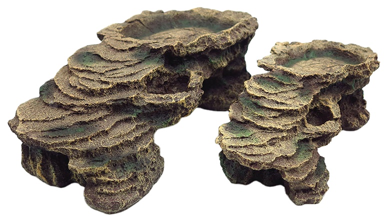  Reptile Hideout cave Turtle Basking Platform Shelter for Lizard Bearded Dragons Reptile Amphibian Terrarium