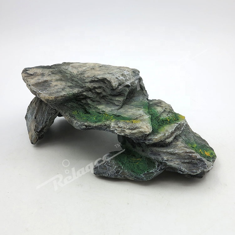  Reptile Hideout cave Turtle Basking Platform Shelter for Lizard Bearded Dragons Reptile Amphibian Terrarium